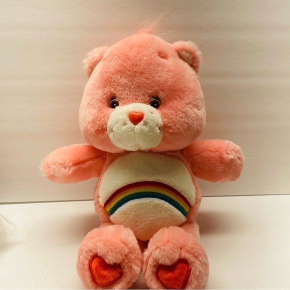 2003 TCFC Care bear 12'' Cheer Bear Talking Plush Rainbow Pink;She Talks,Vintage - Picture 1 of 11